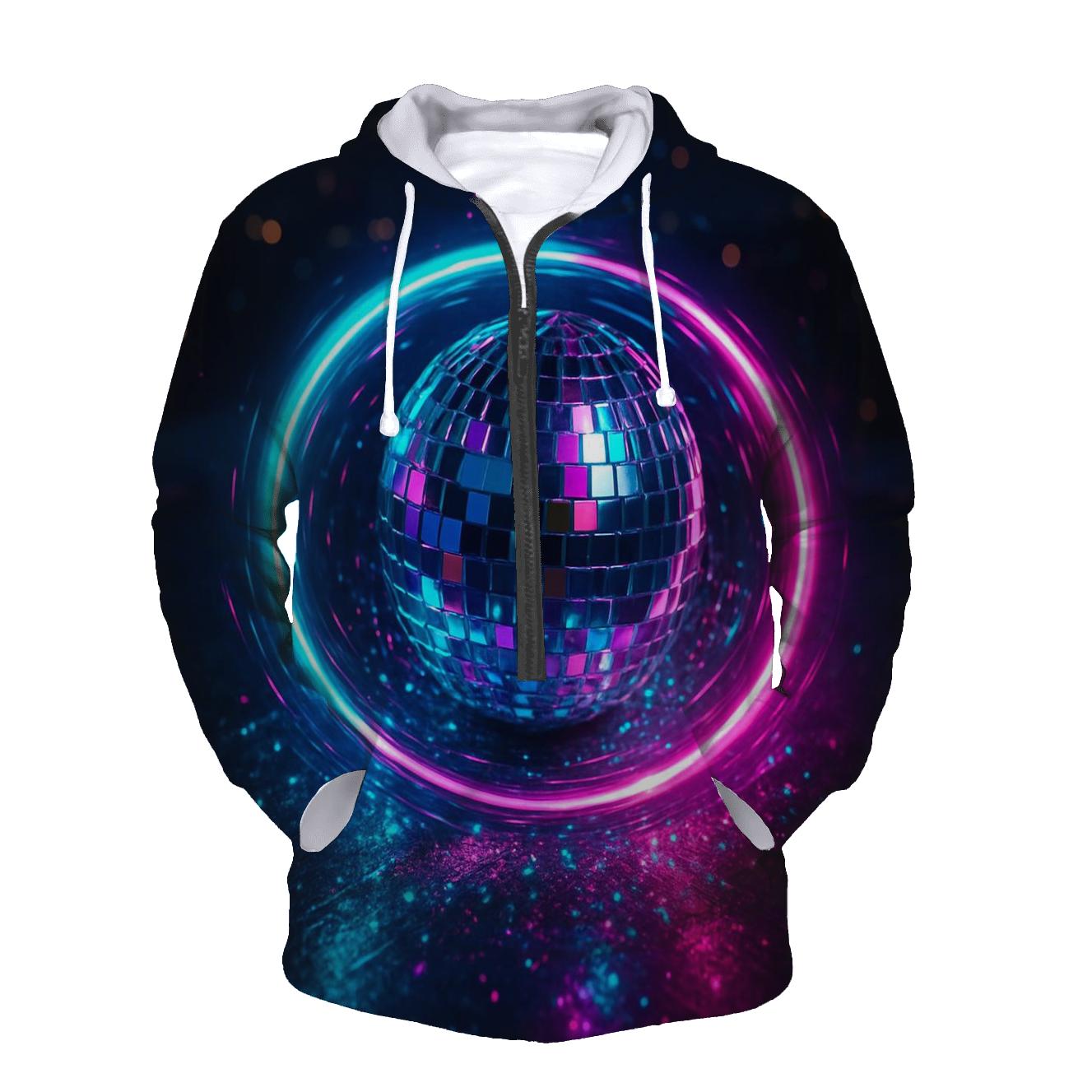 Neon Disco Halo heavyweight hoodies
