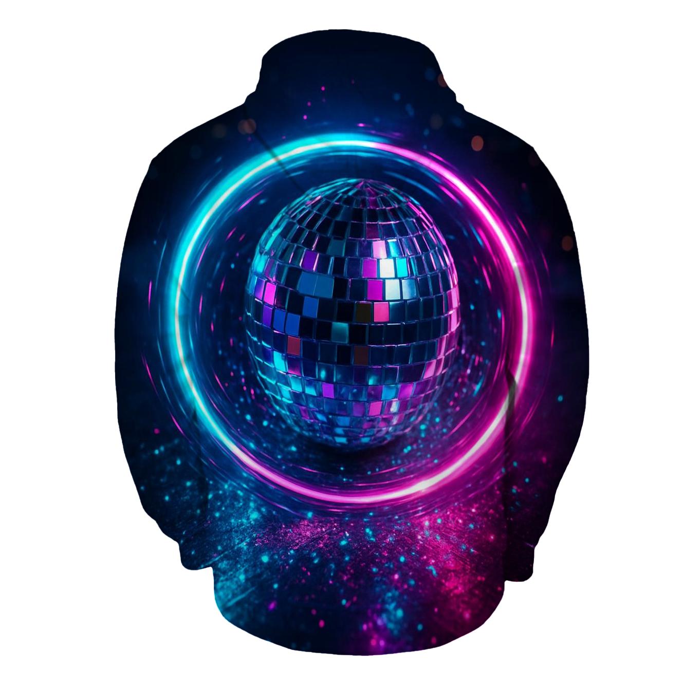 Neon Disco Halo heavyweight hoodies