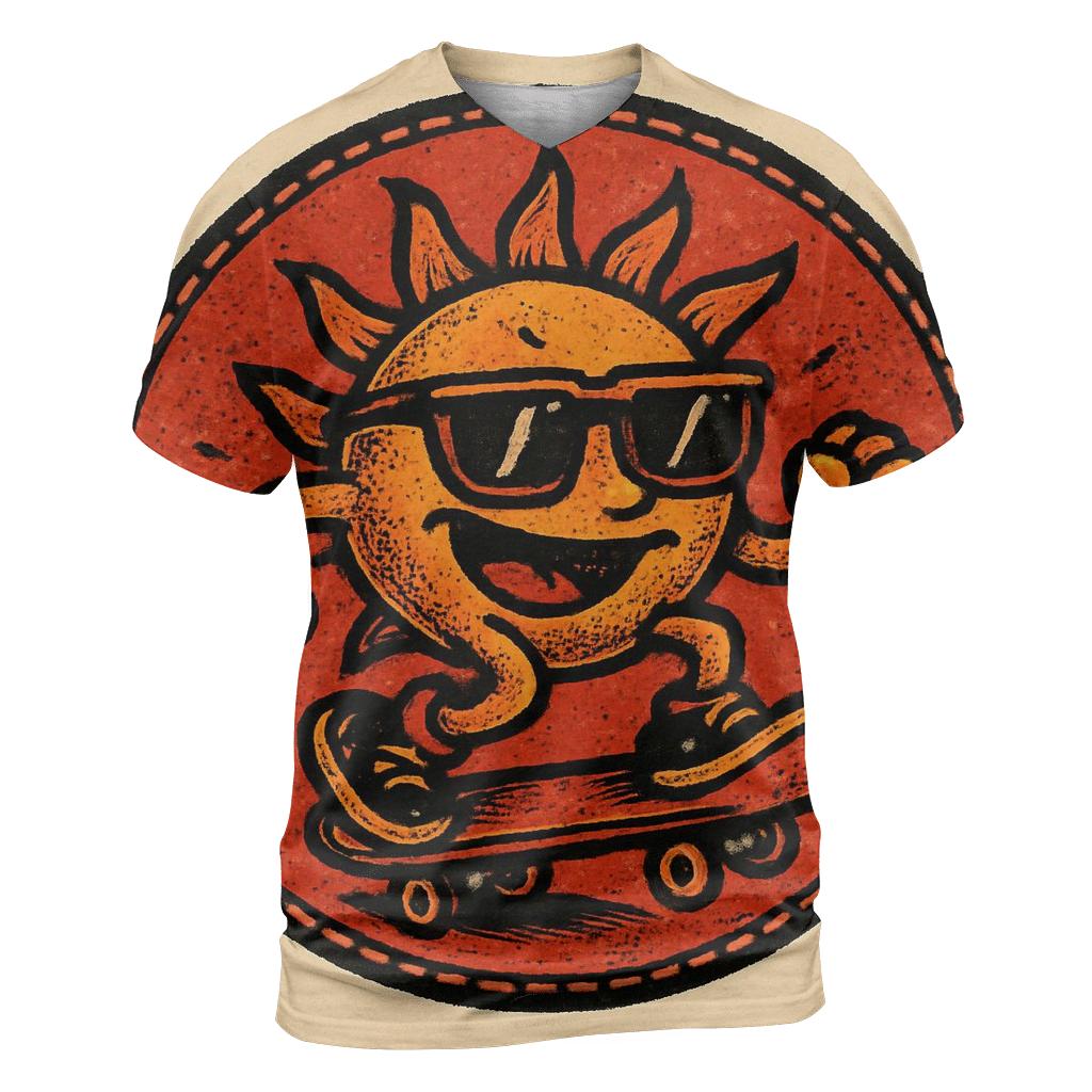 Solar Flare Skate Patch designer pattern shirts