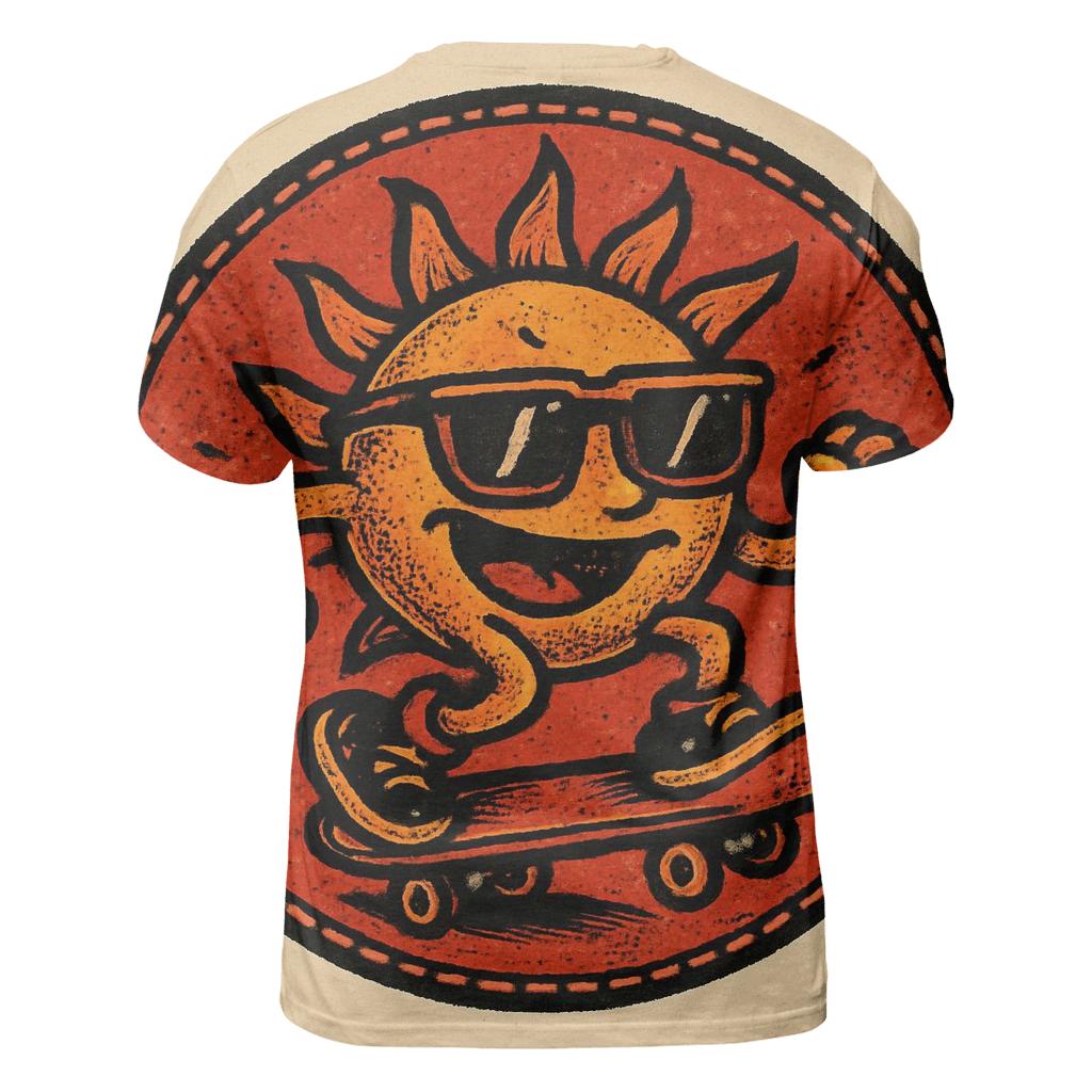 Solar Flare Skate Patch designer pattern shirts