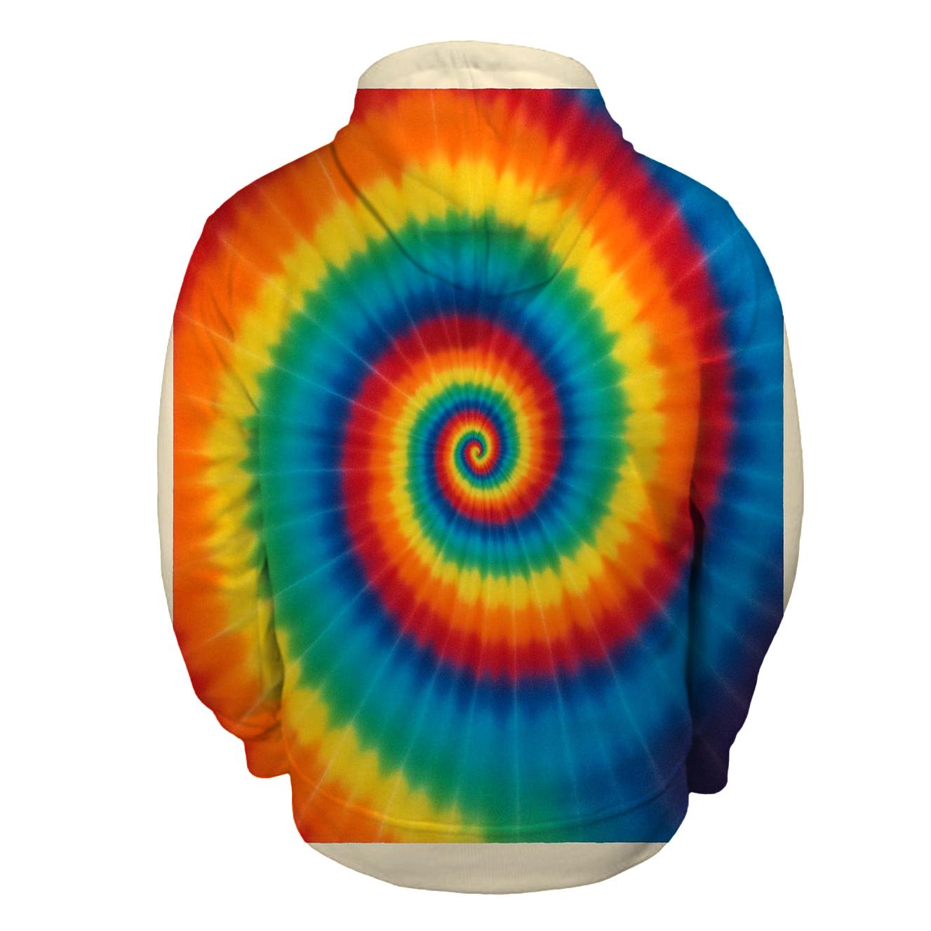 Classic Rainbow Spiral graphic hoodies