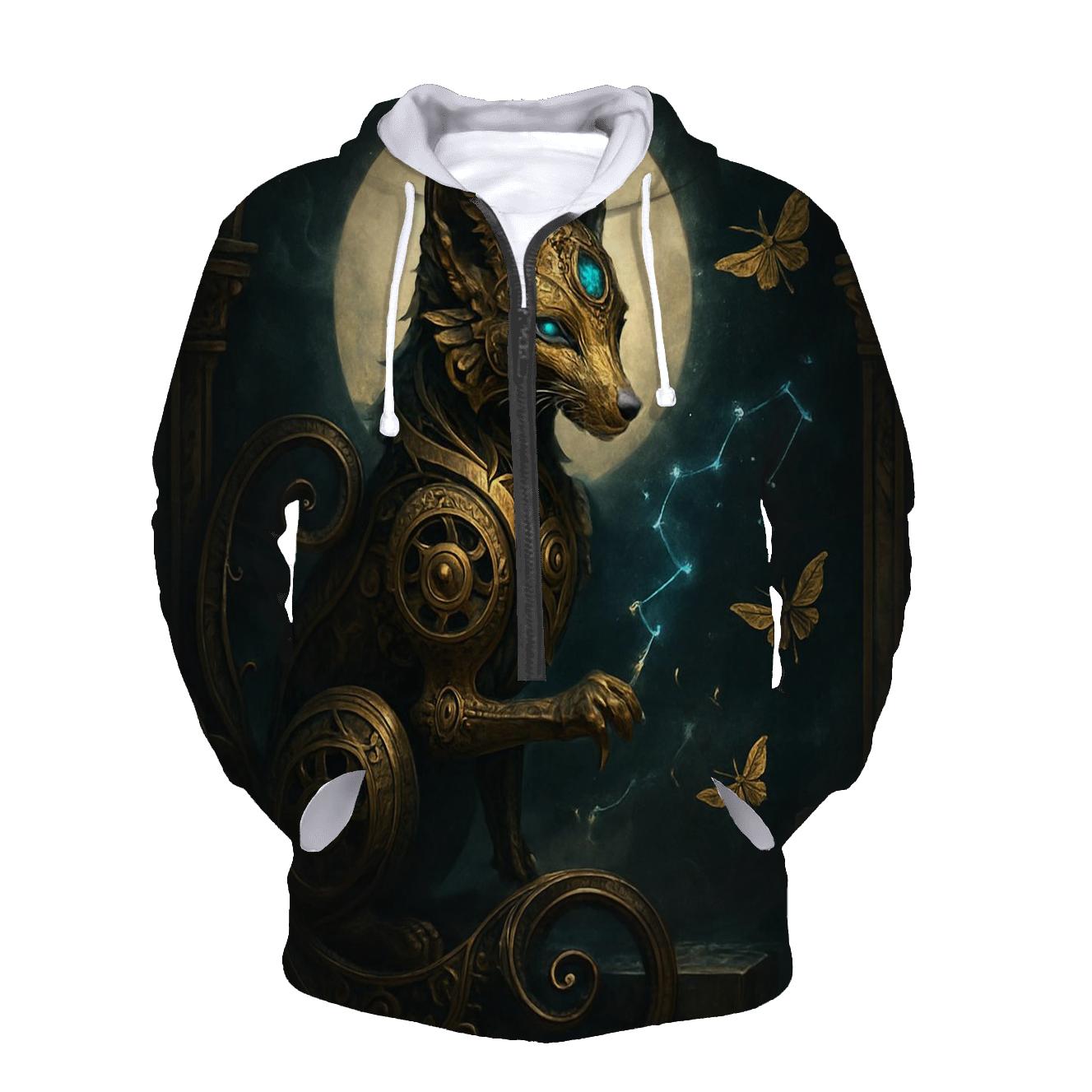 Clockwork Fox Oracle graphic hoodies