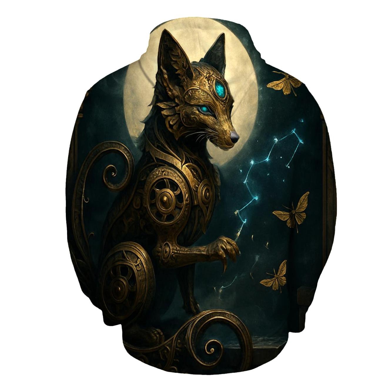 Clockwork Fox Oracle graphic hoodies