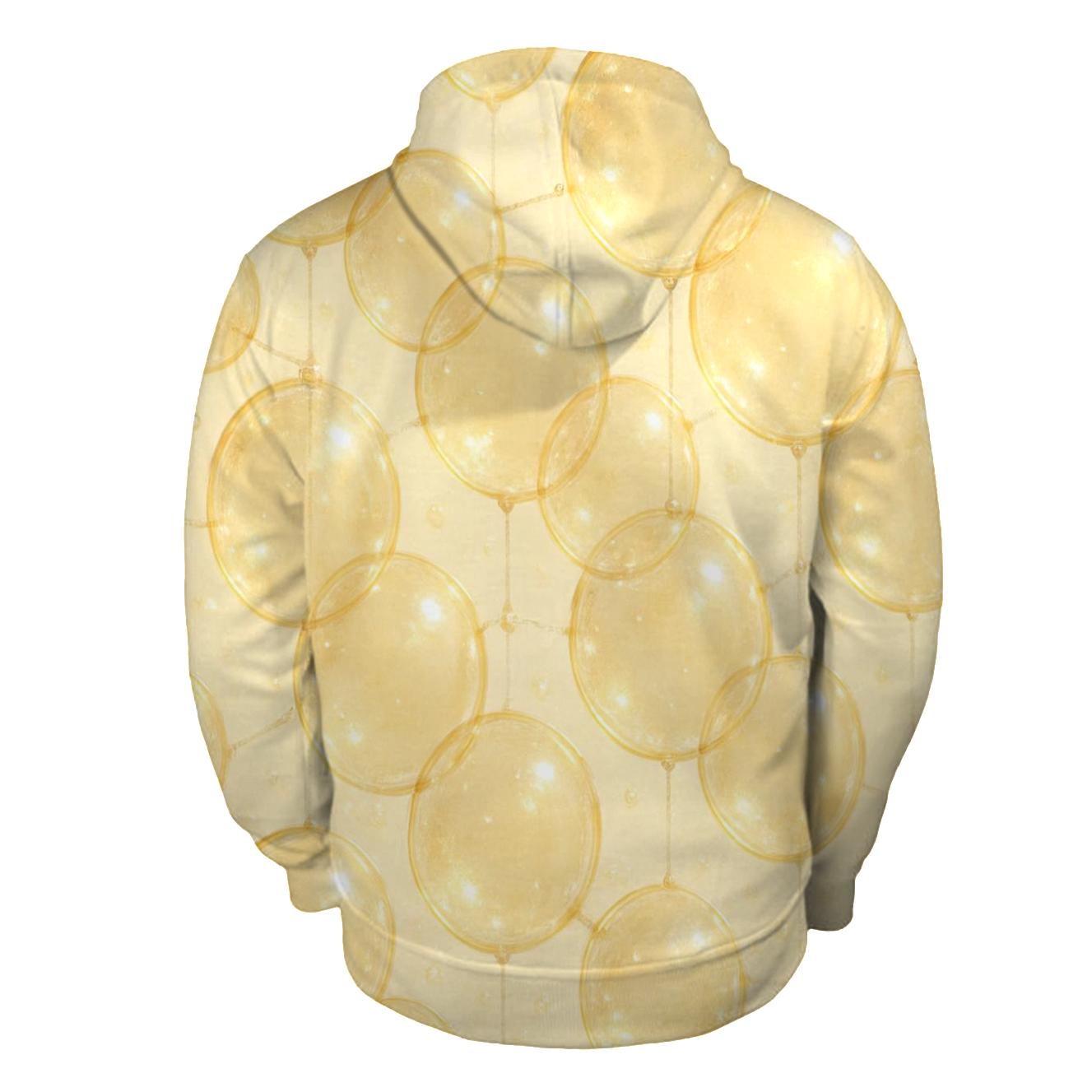 Champagne Bubble Lattice zip-up hoodies