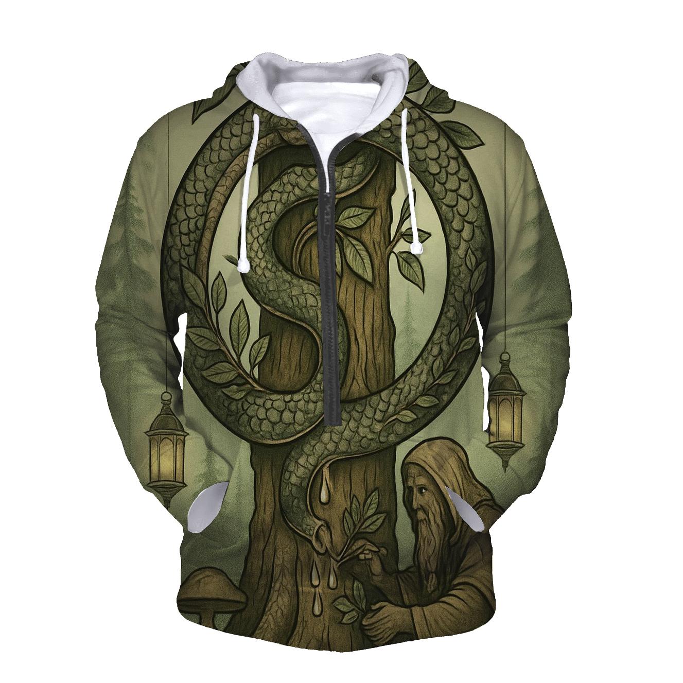 Arboreal Ouroboros Healer designer hoodies