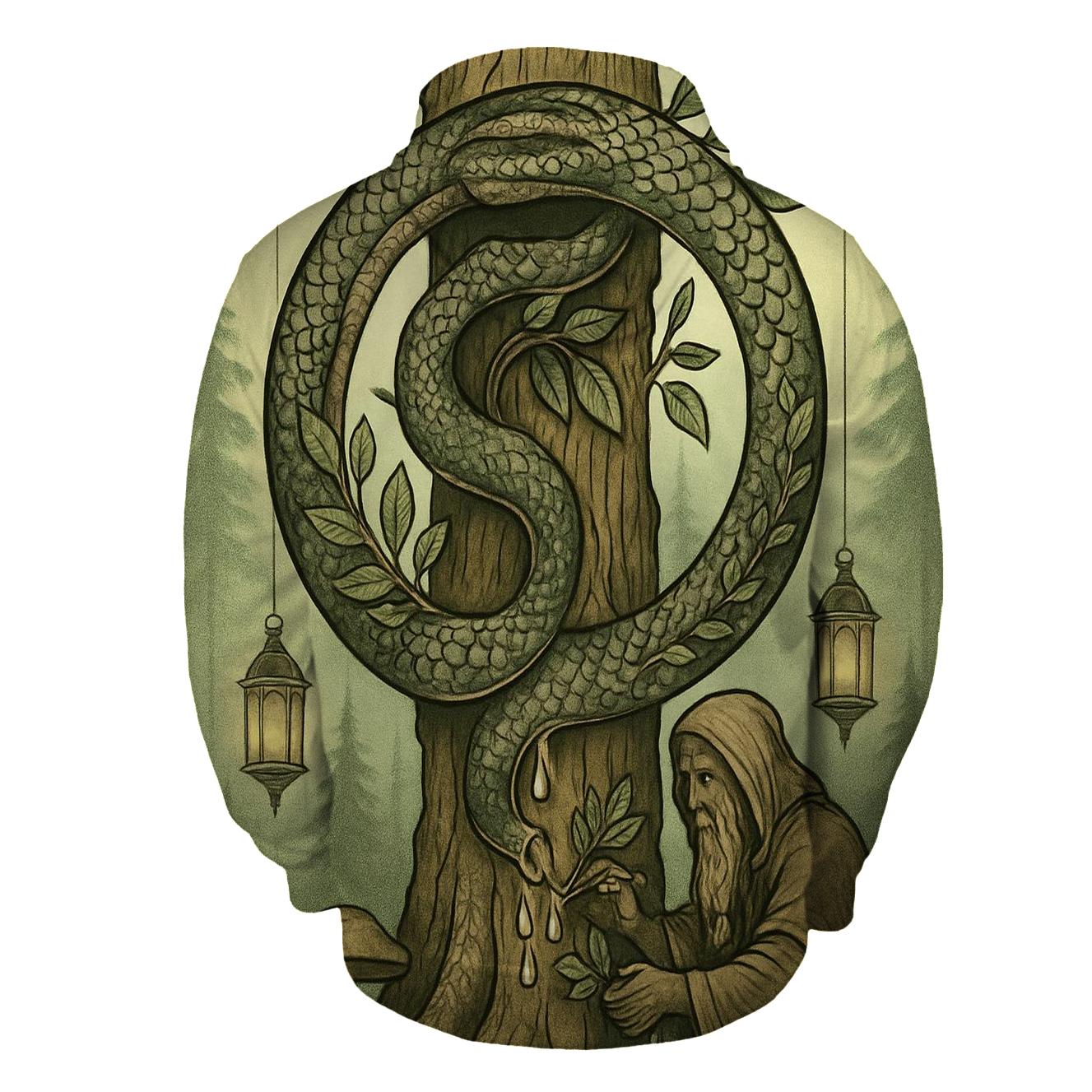 Arboreal Ouroboros Healer designer hoodies