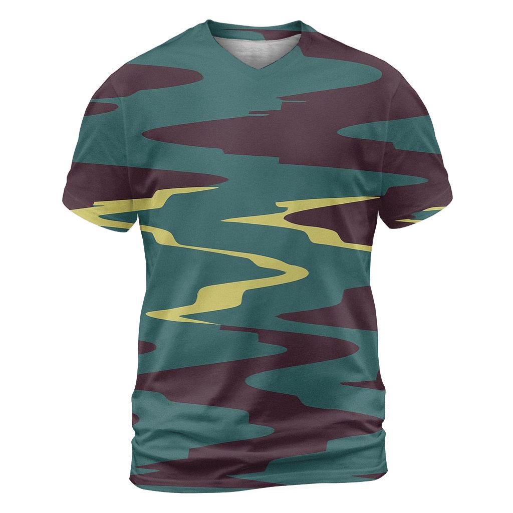 Analog Glitch Wave statement graphic shirts