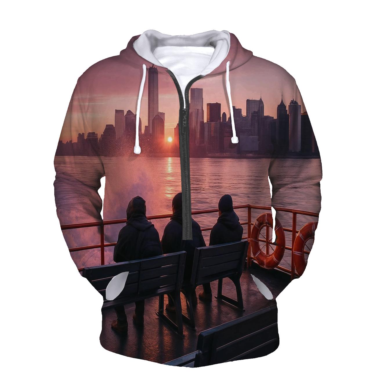 Ferry Wake Reflection hoodies fashion