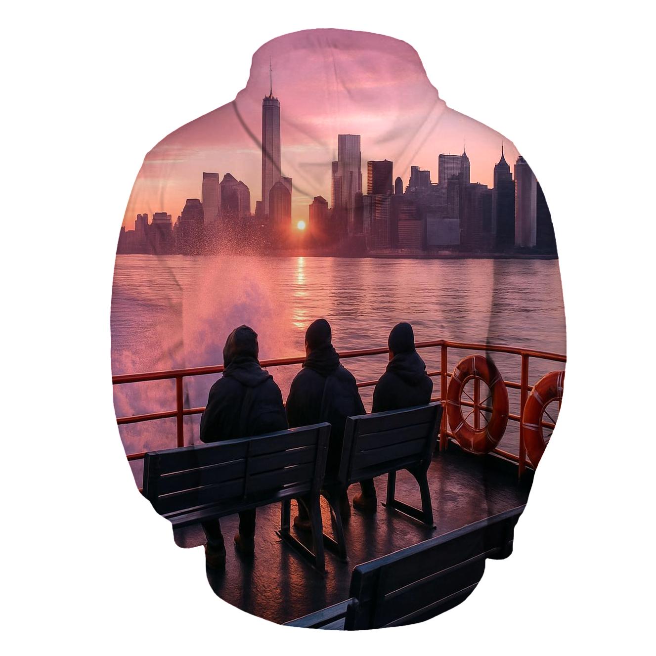Ferry Wake Reflection hoodies fashion