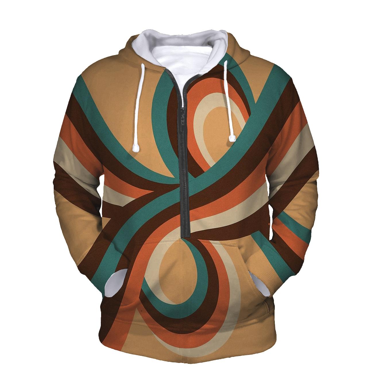 Groovy Wave Loop lightweight hoodies