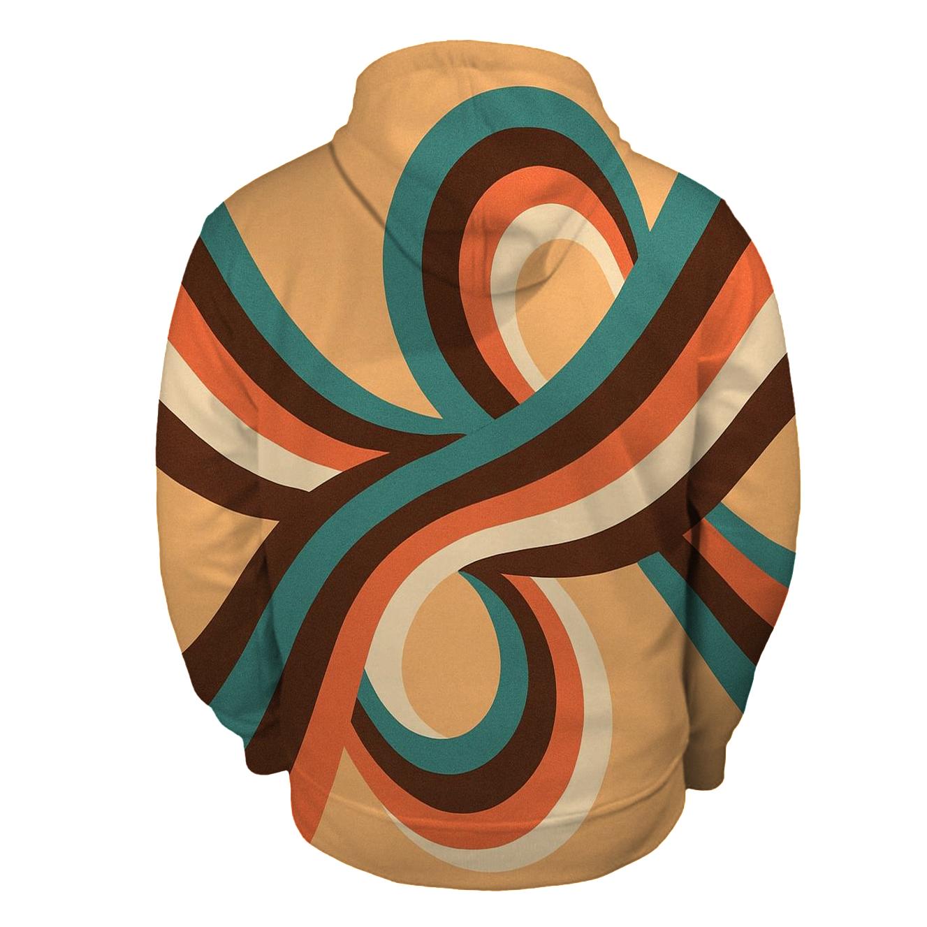 Groovy Wave Loop lightweight hoodies