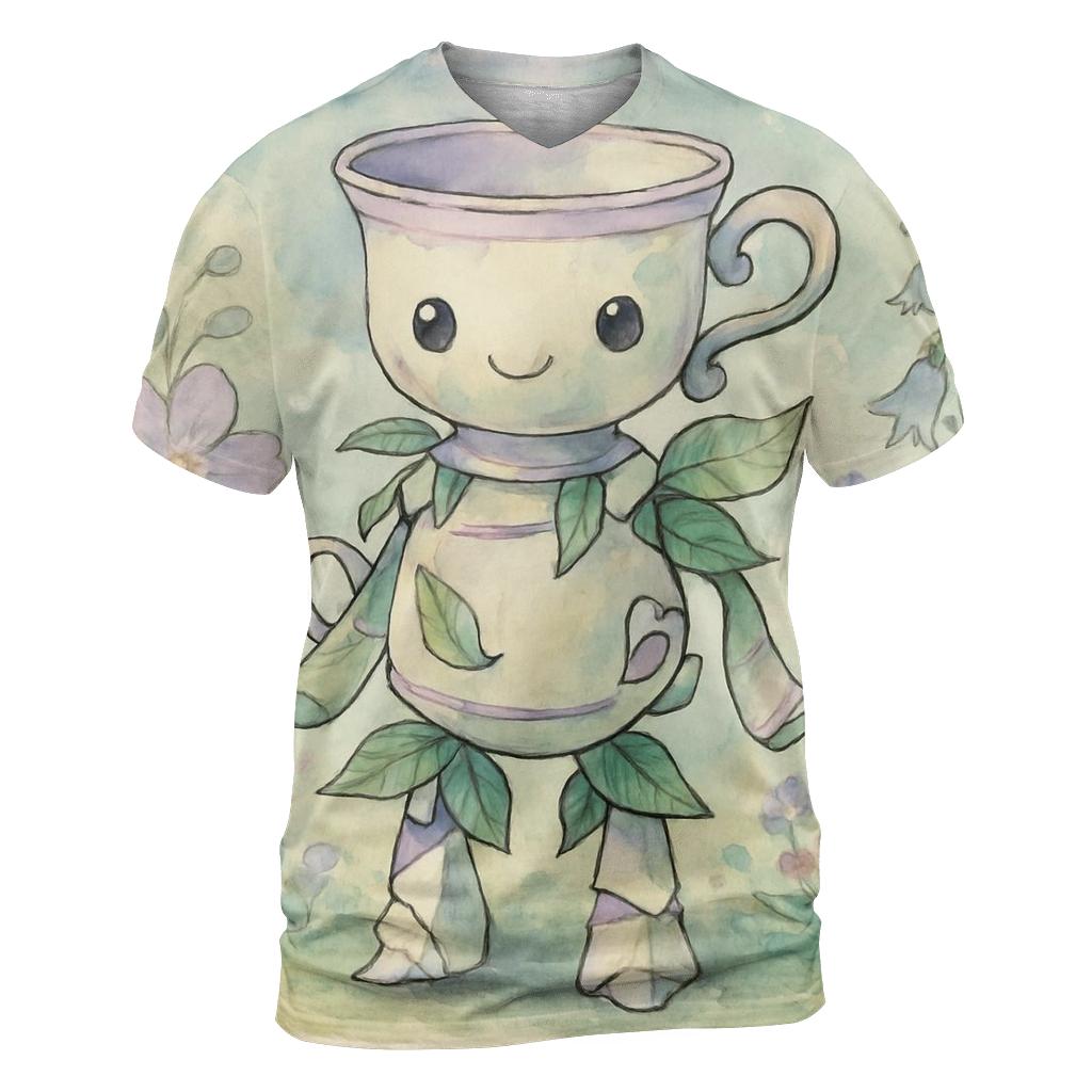 Surreal Tea Garden Creature trendy printed shirt styles