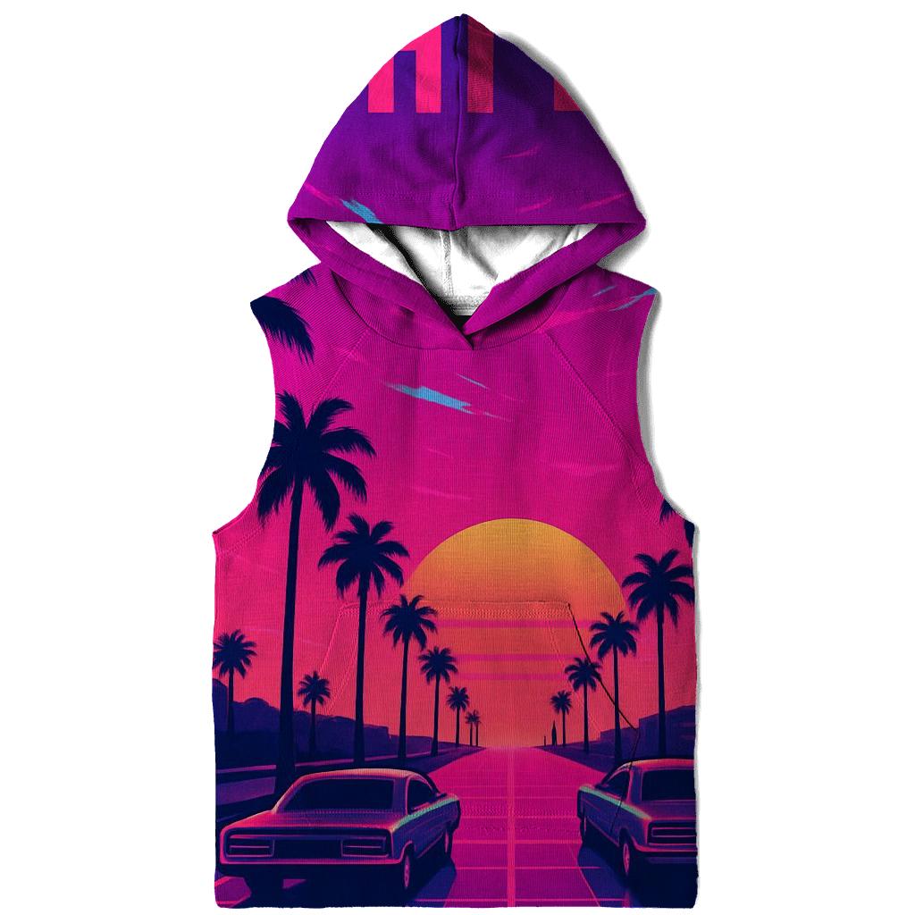 Neon Sunset Boulevard heavyweight hoodies
