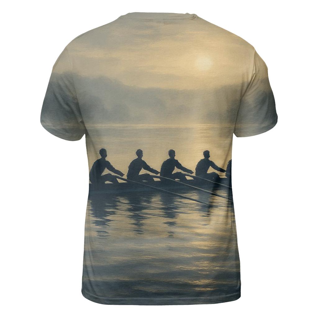 Rowing Dawn Rhythm creative print fashion shirts