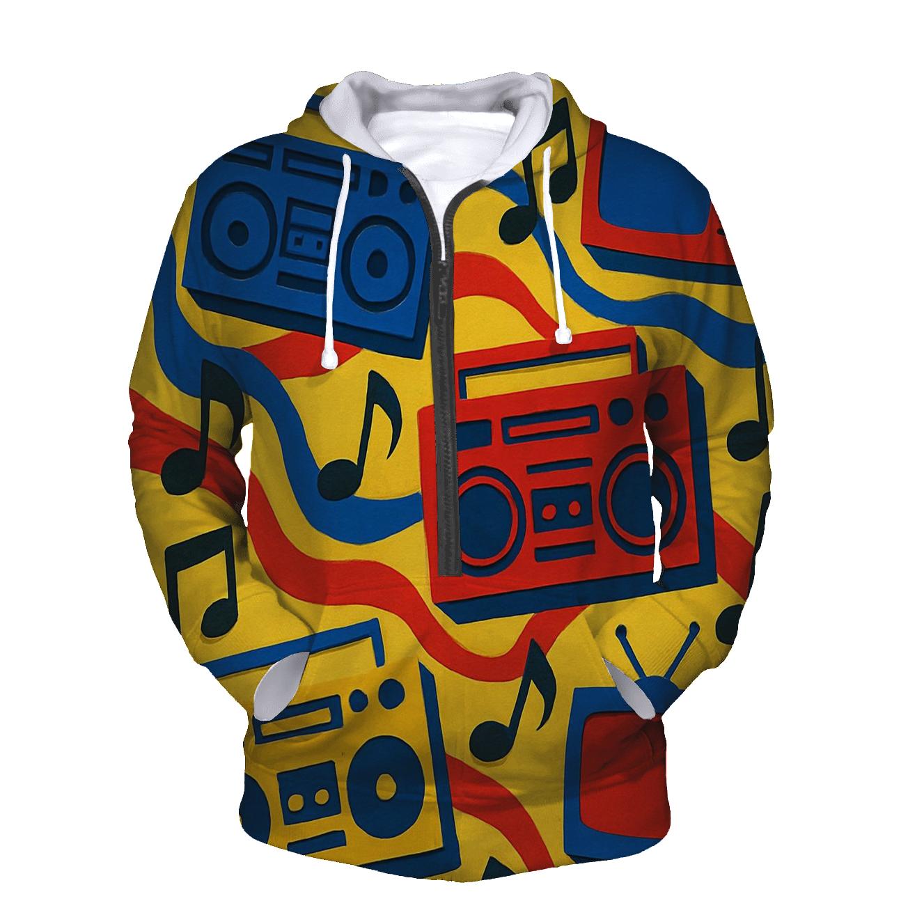 Boombox Pop Collage pullover hoodies