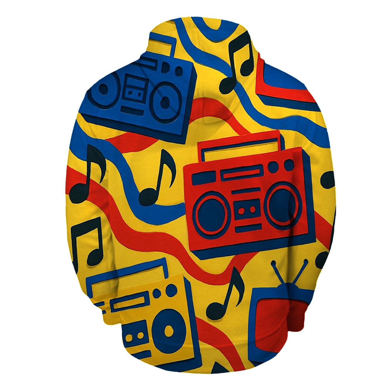 Boombox Pop Collage pullover hoodies