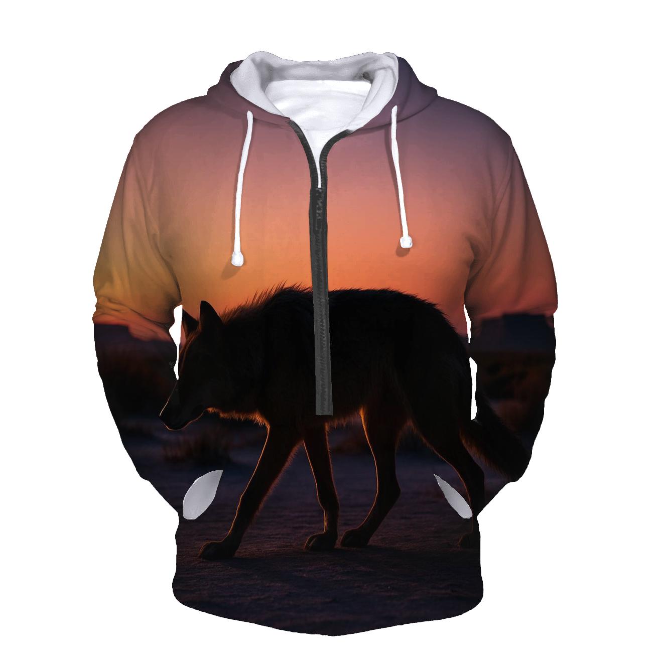 Desert Twilight Wanderer premium hoodies