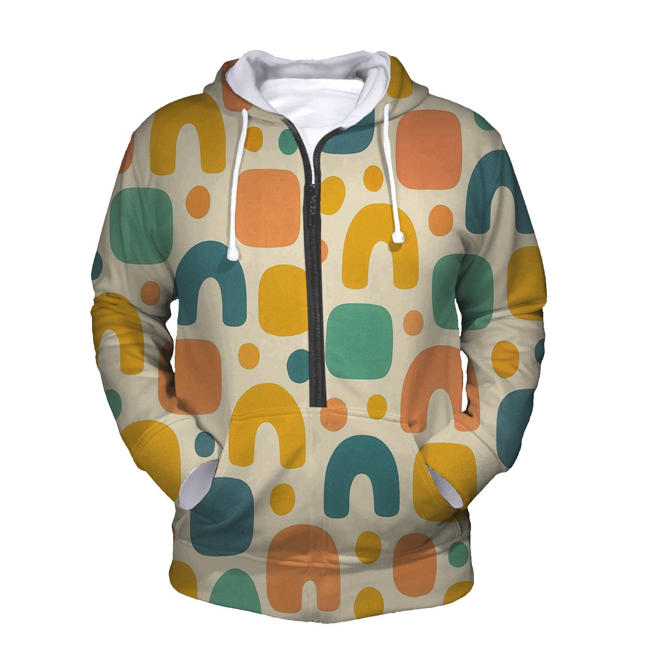 Funky Geometric Playground hoodie styles