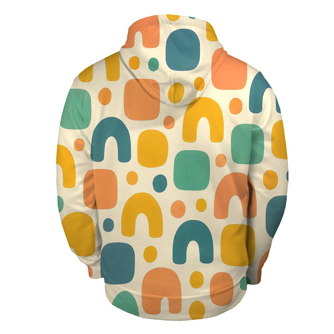 Funky Geometric Playground hoodie styles
