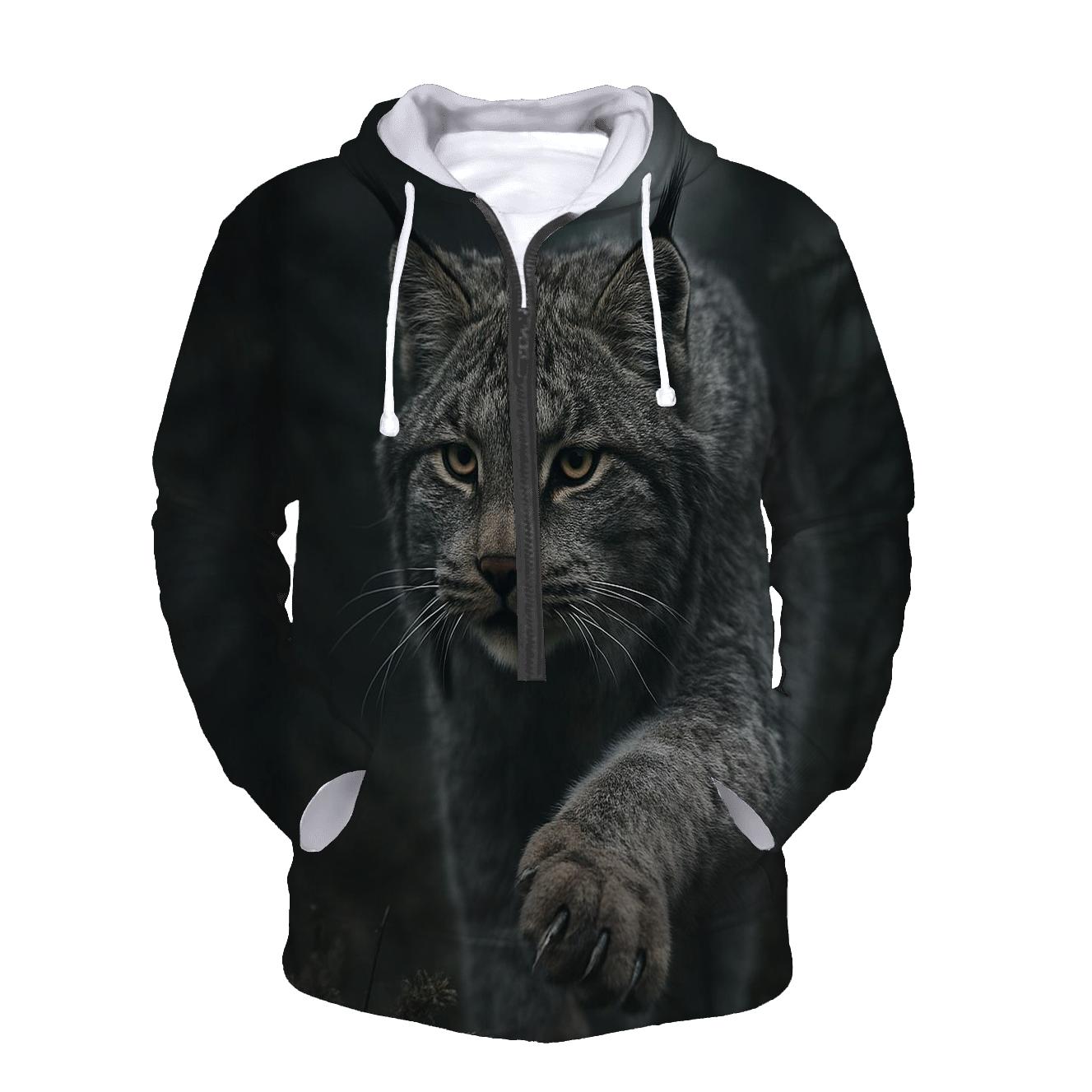 Boreal Lynx Ambush graphic hoodies