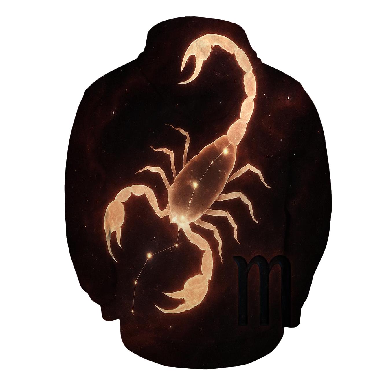 Scorpio Galactic Scorpion Design hoodie trends