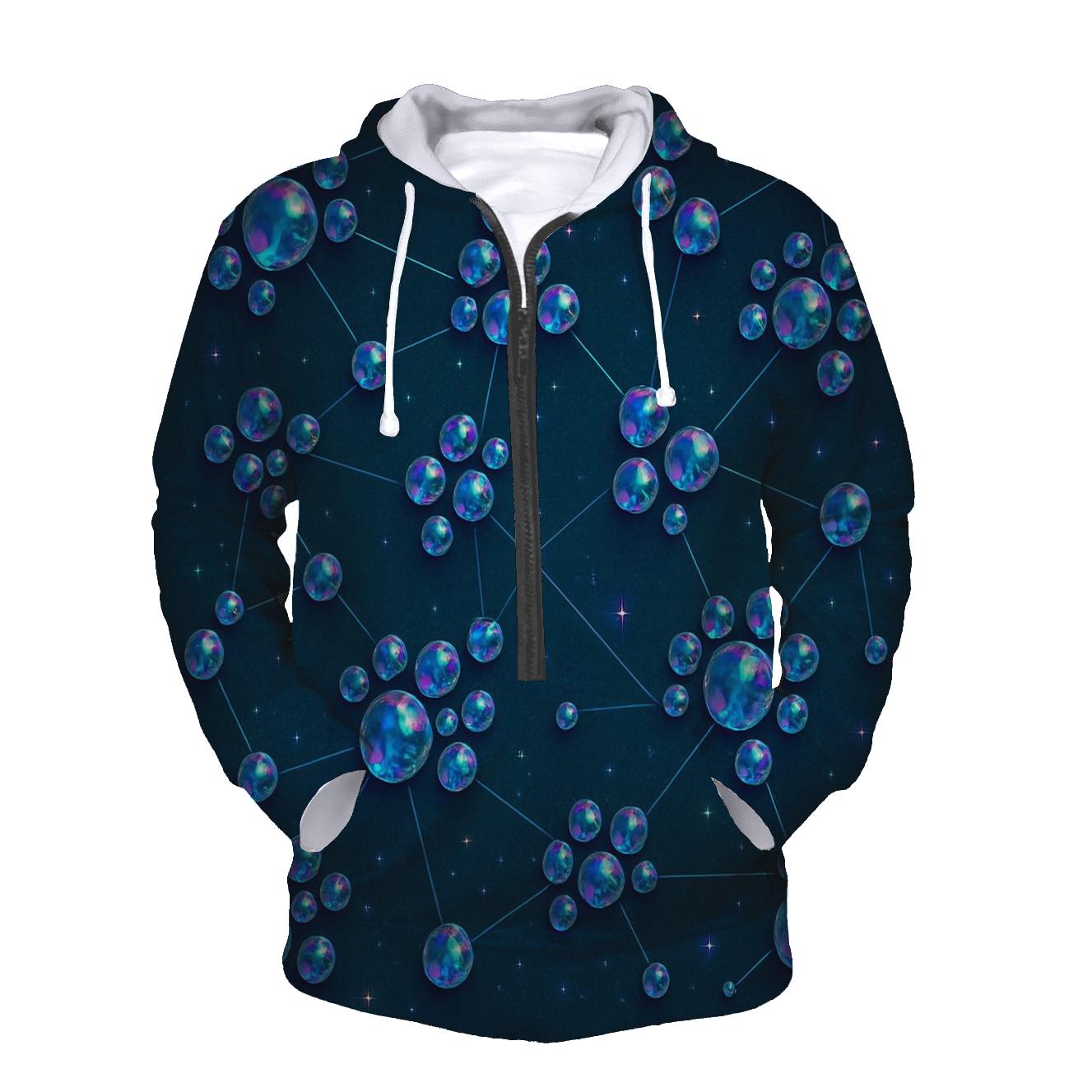 Iridescent Gem Constellation hoodies fashion
