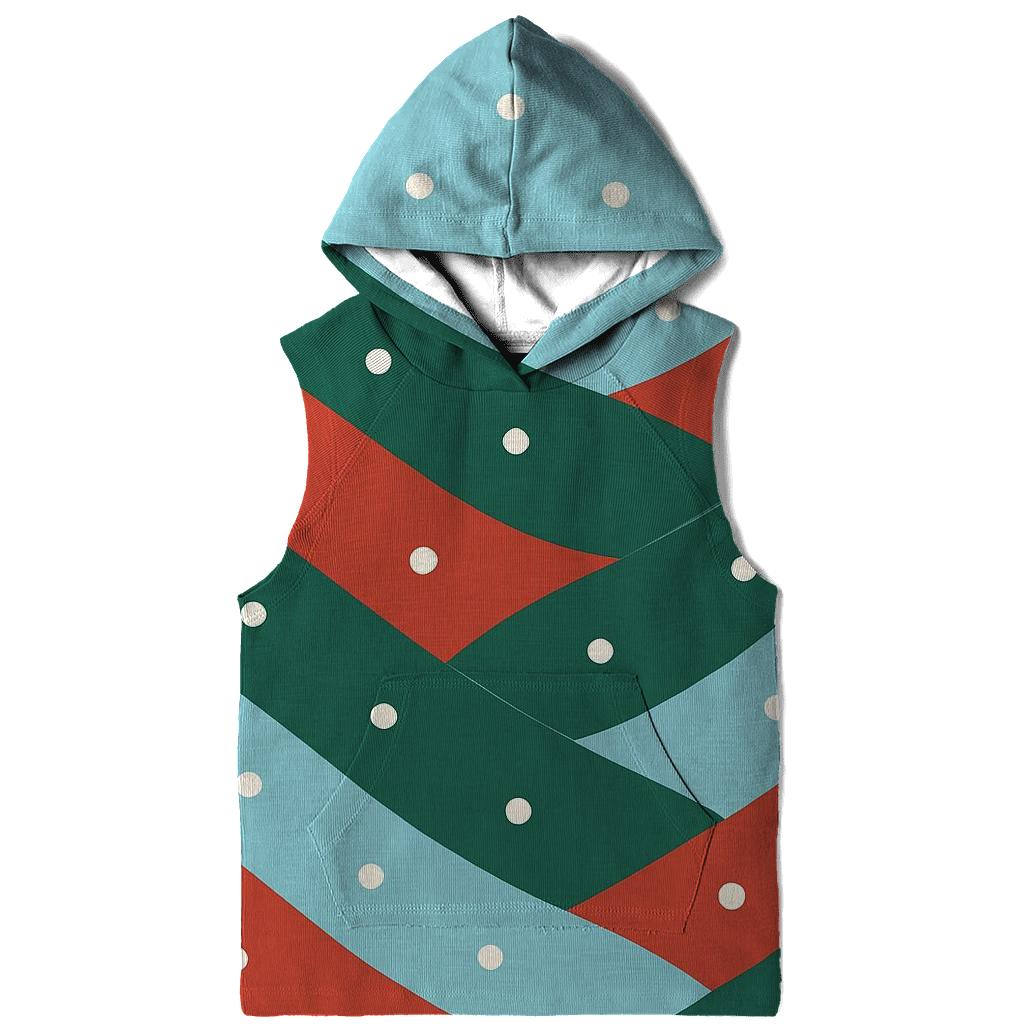 Diagonal Snow Drift Waves zip-up hoodies