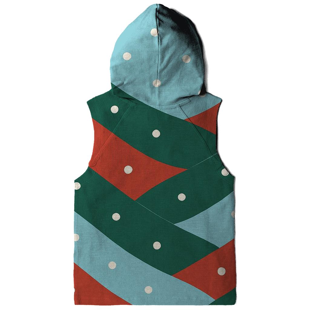 Diagonal Snow Drift Waves zip-up hoodies