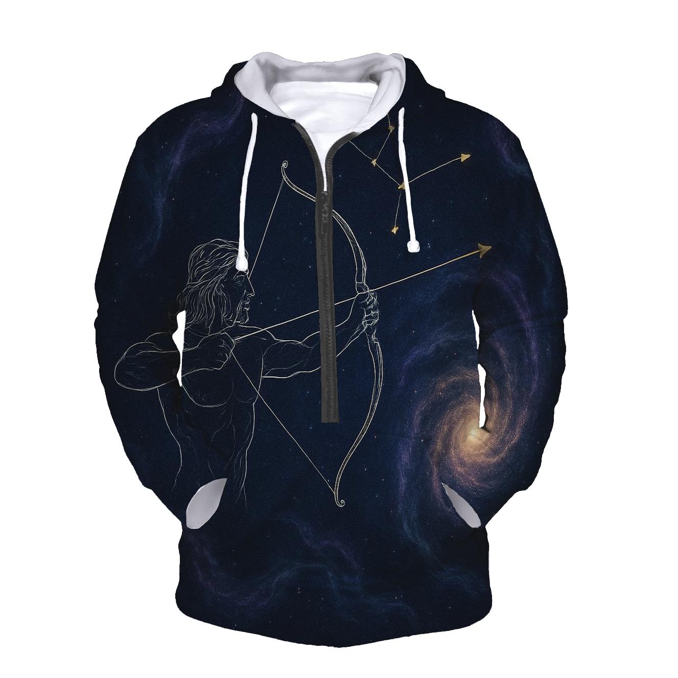 Sagittarius Archer Star Map premium hoodies