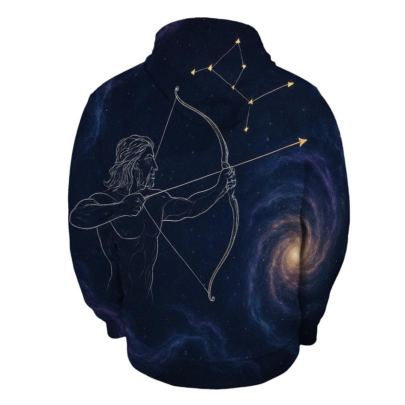 Sagittarius Archer Star Map premium hoodies