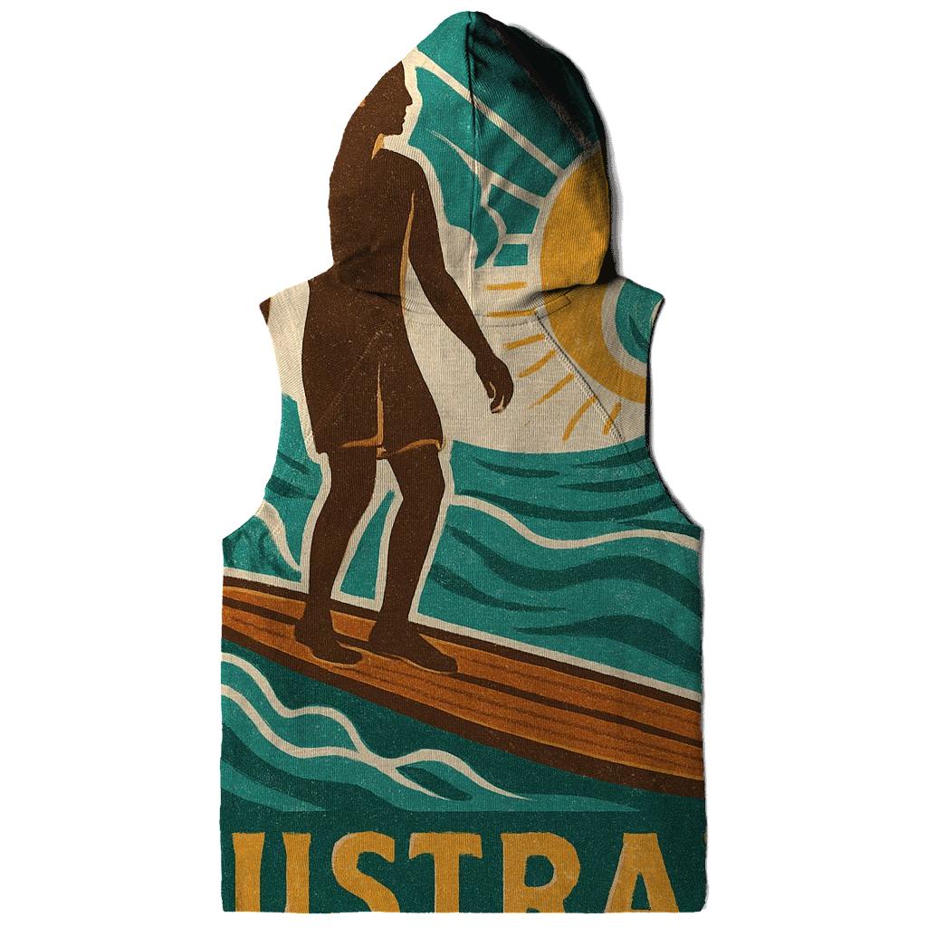 Surf Line Vintage Poster printed hoodies