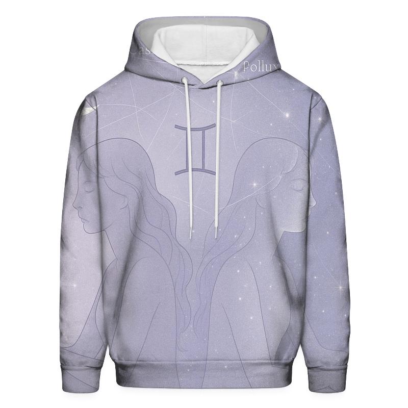 Ethereal Gemini Twins Portrait hoodie styles