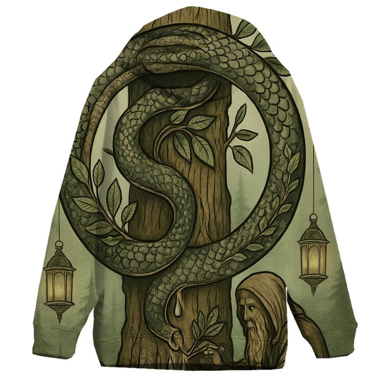 Arboreal Ouroboros Healer lightweight hoodies