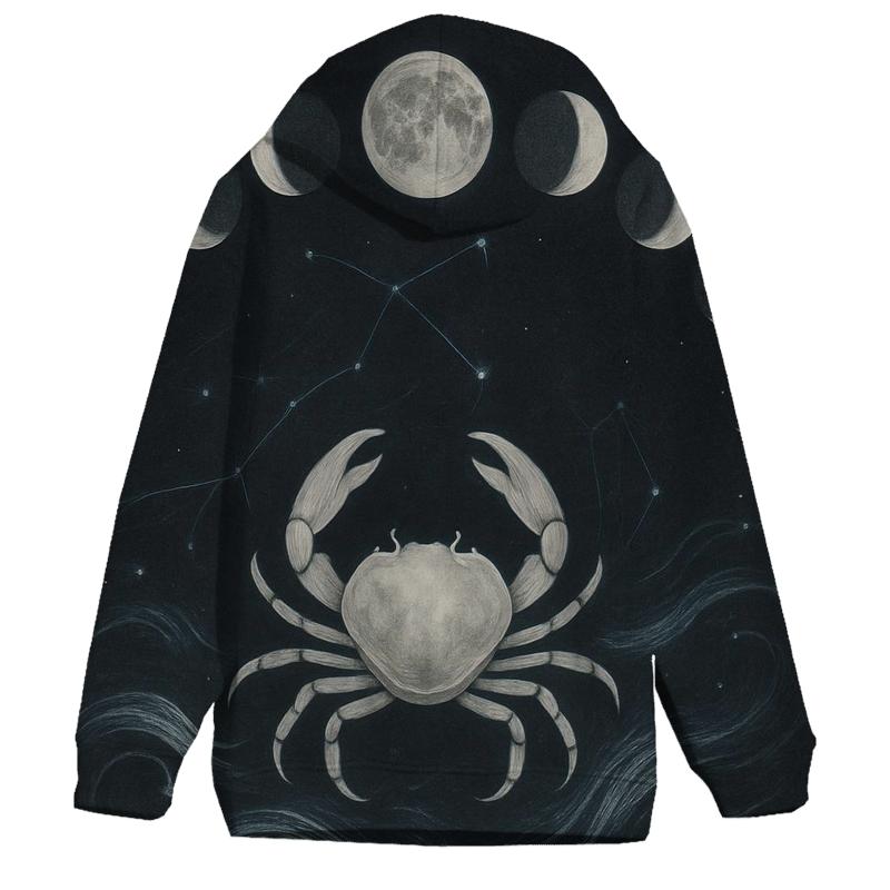 Cancer Moon Phase Cycle pullover hoodies