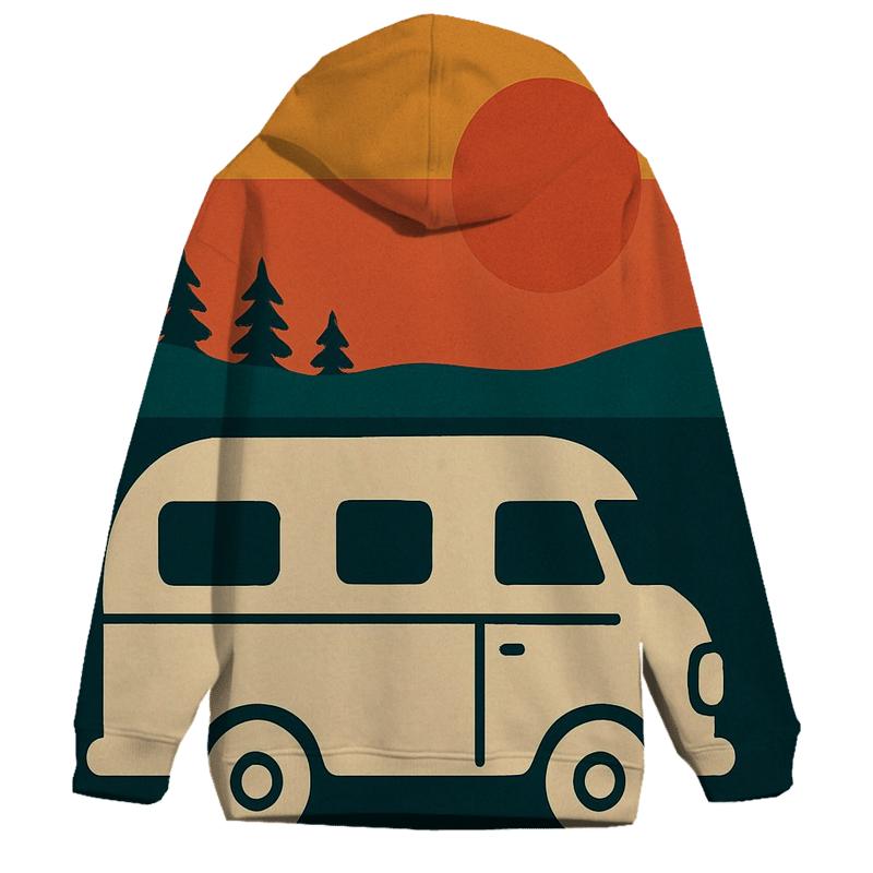 Retro Camper Sunset hoodie designs