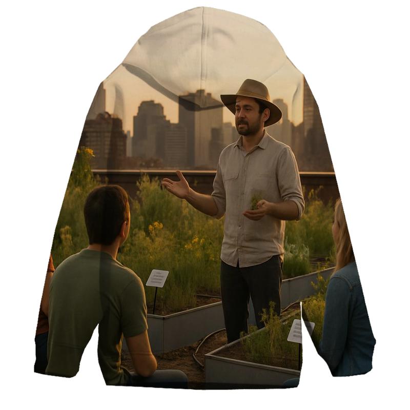 Rooftop Garden Sundown Lecture hoodie styles
