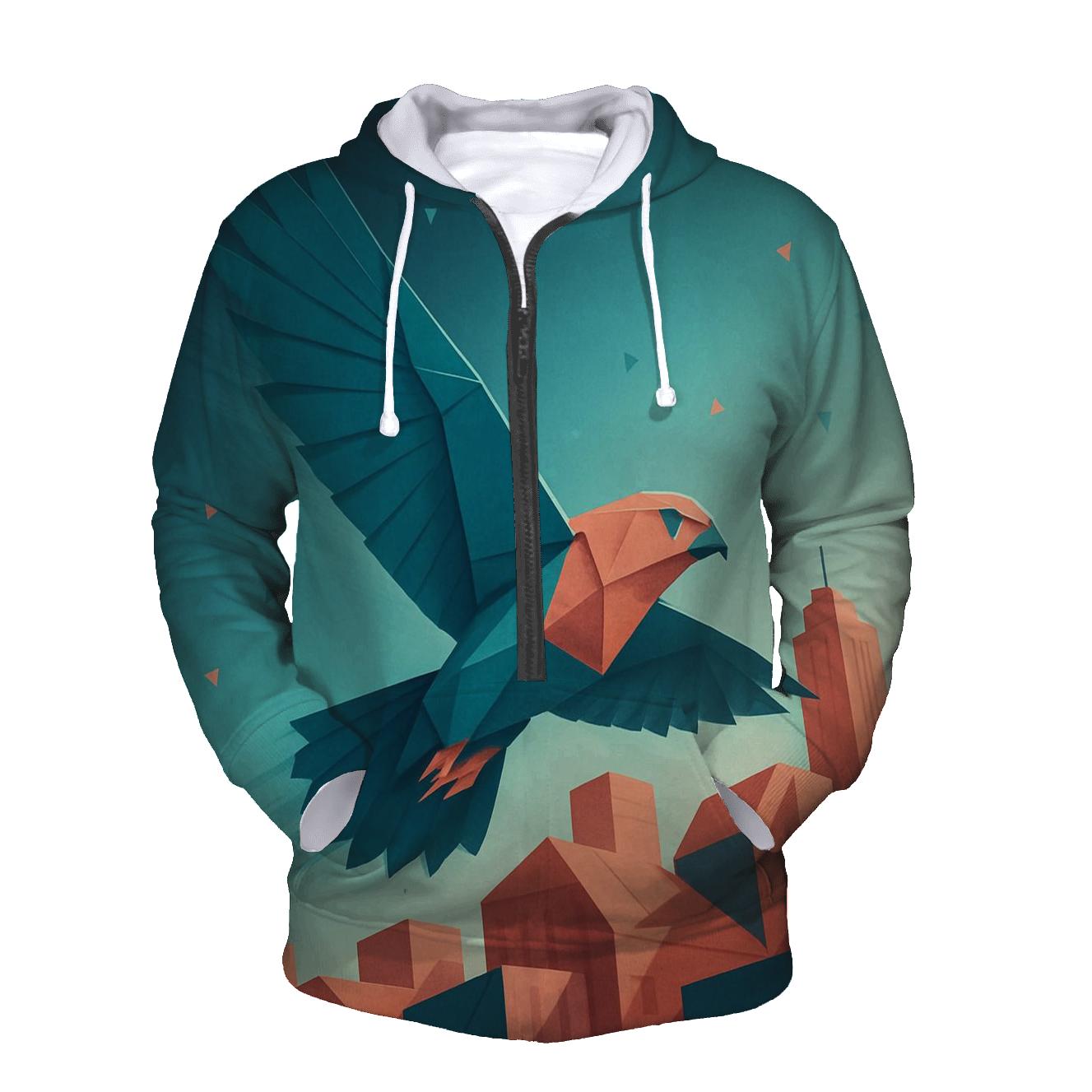 Chromatic Origami Falcon hoodies fashion