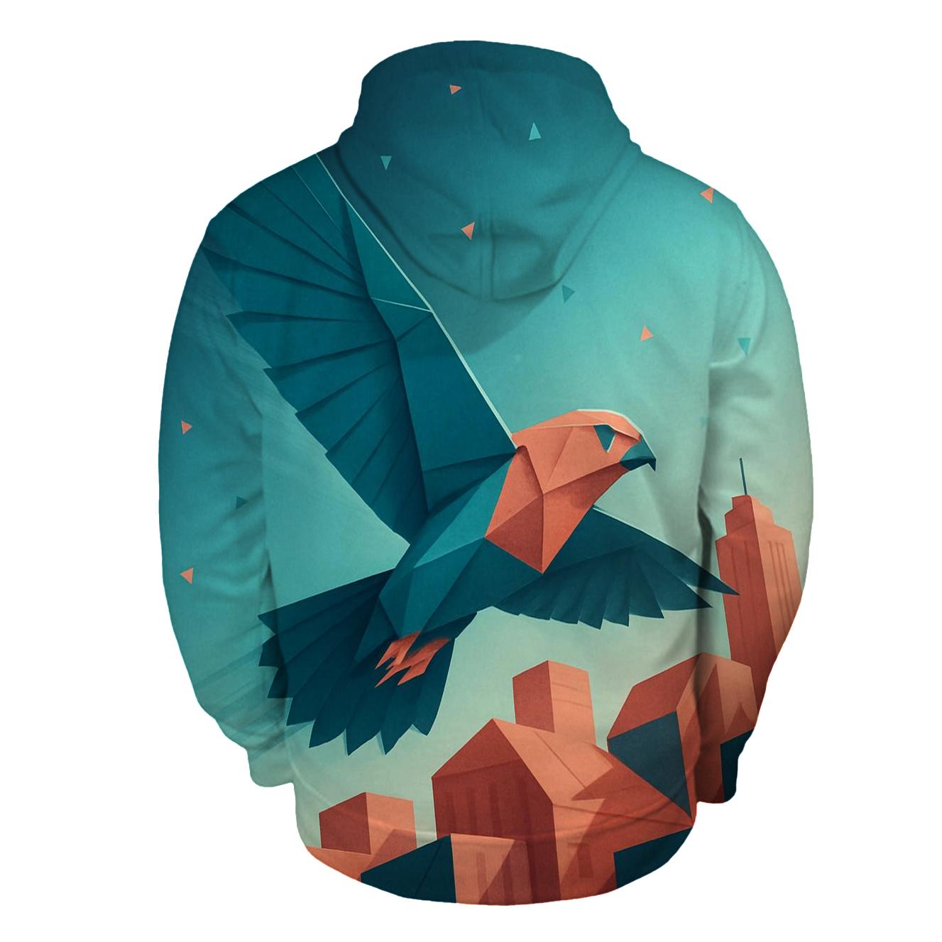 Chromatic Origami Falcon hoodies fashion