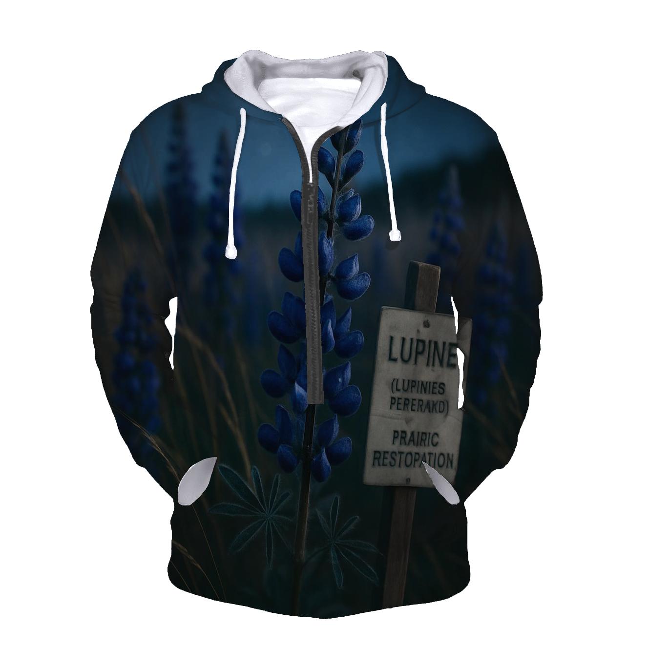 Midnight Prairie Lupine Study hoodies fashion