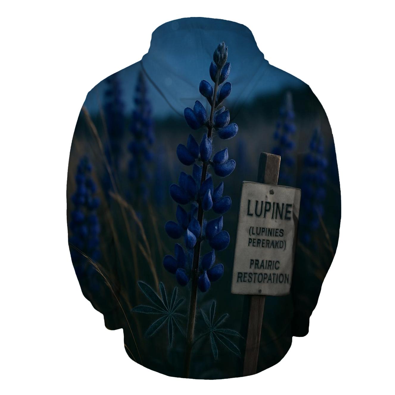 Midnight Prairie Lupine Study hoodies fashion