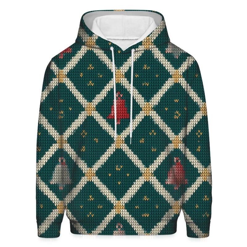 Sleigh Bell Crisscross Design premium hoodies