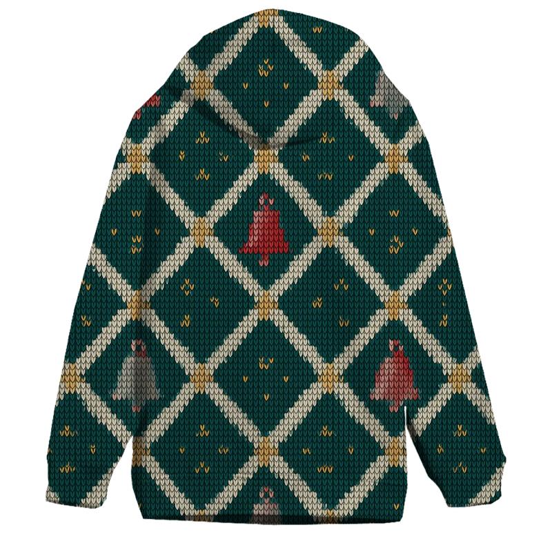 Sleigh Bell Crisscross Design premium hoodies