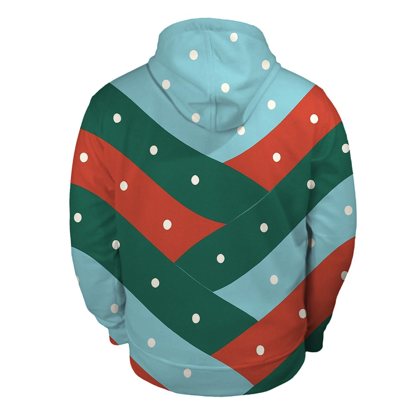 Diagonal Snow Drift Waves lightweight hoodies