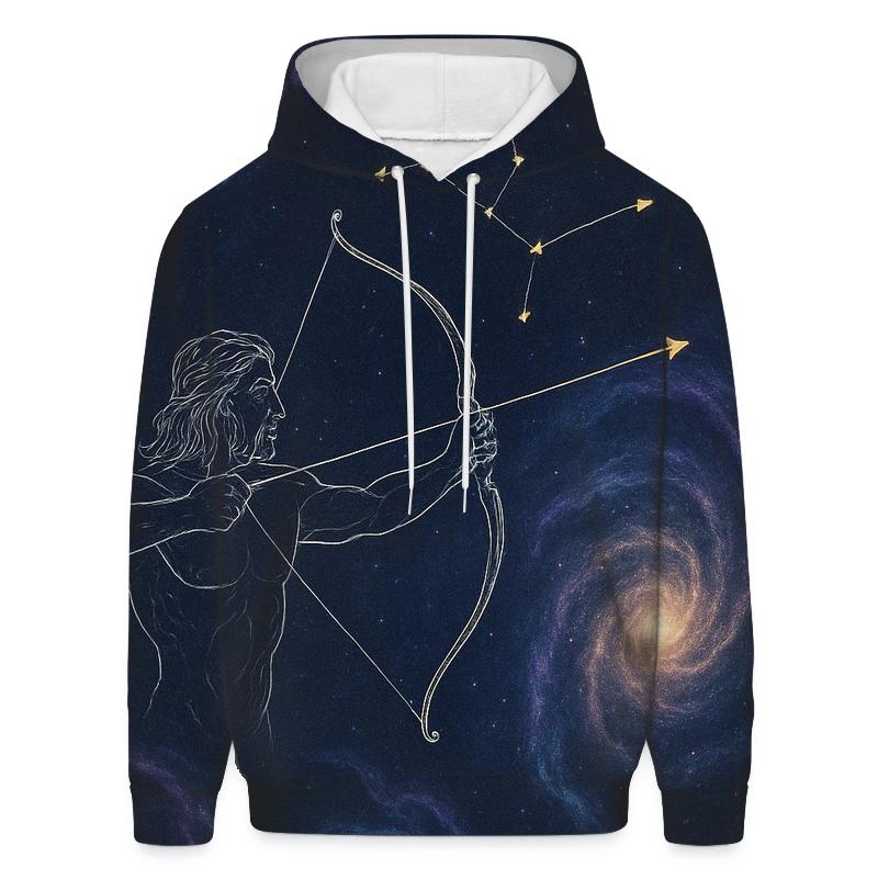 Sagittarius Archer Star Map embroidered hoodies