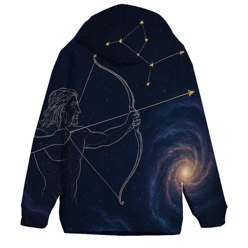 Sagittarius Archer Star Map embroidered hoodies