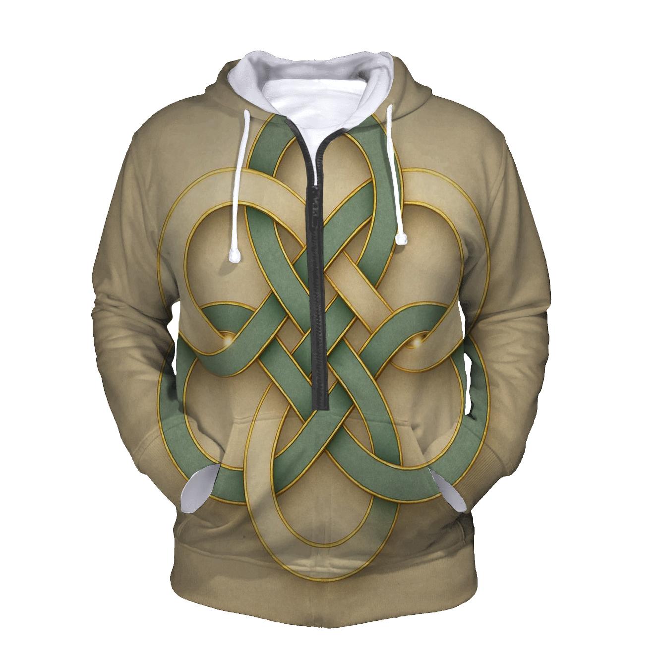 Radiant Knot printed hoodies