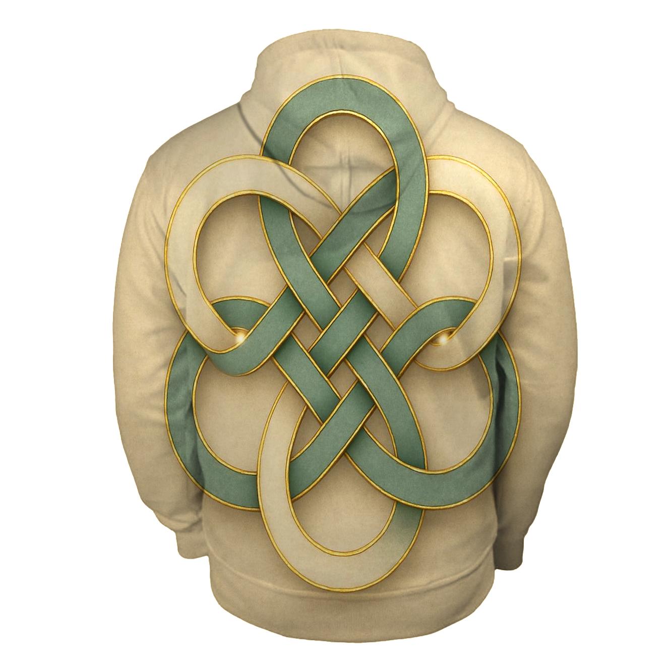 Radiant Knot printed hoodies
