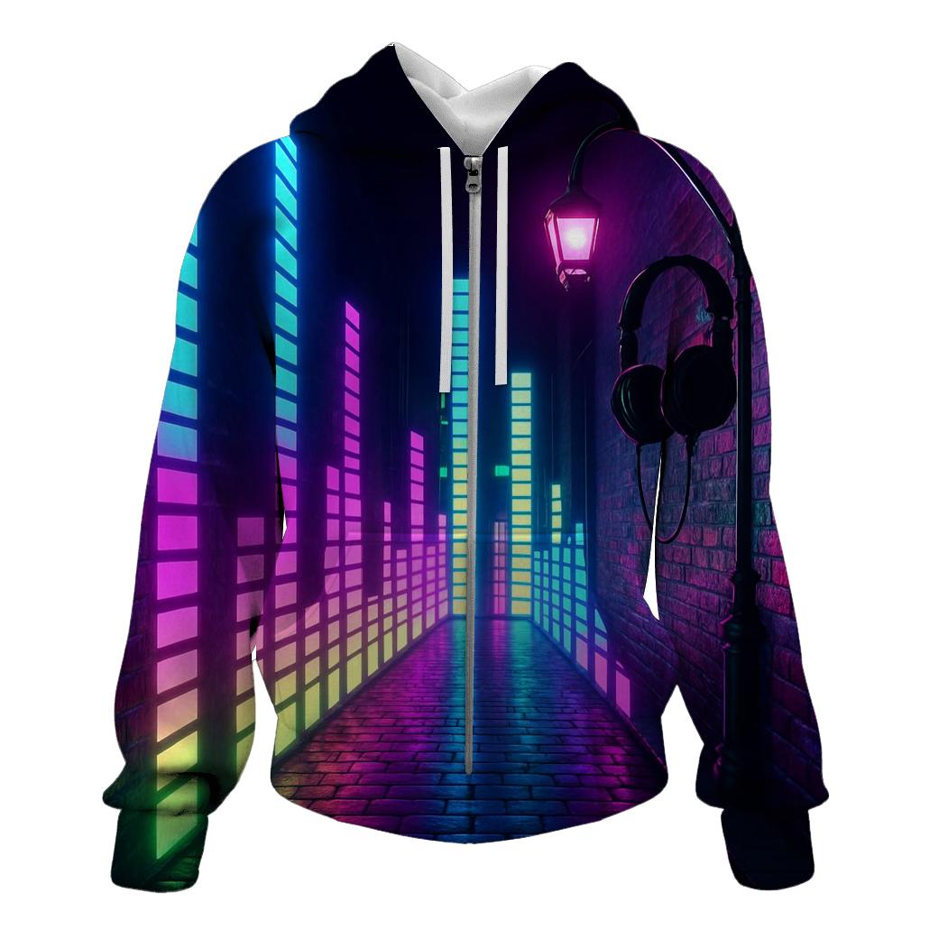 Neon Equalizer Alley heavyweight hoodies