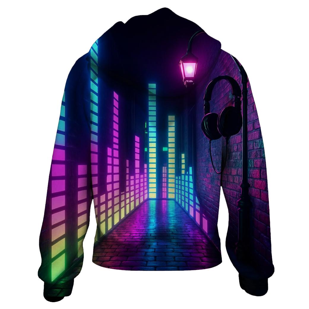 Neon Equalizer Alley heavyweight hoodies