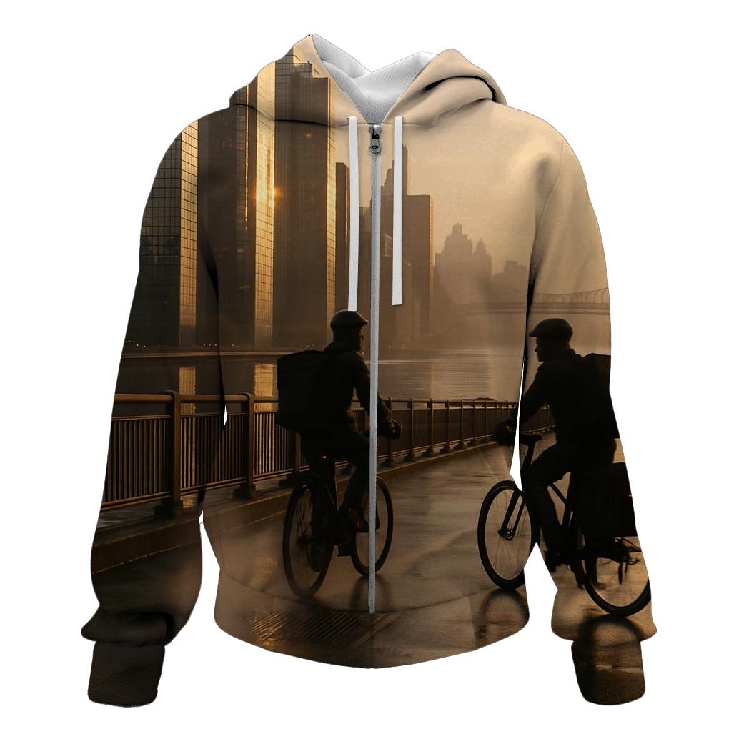 Sunrise Glass Cascade custom hoodies